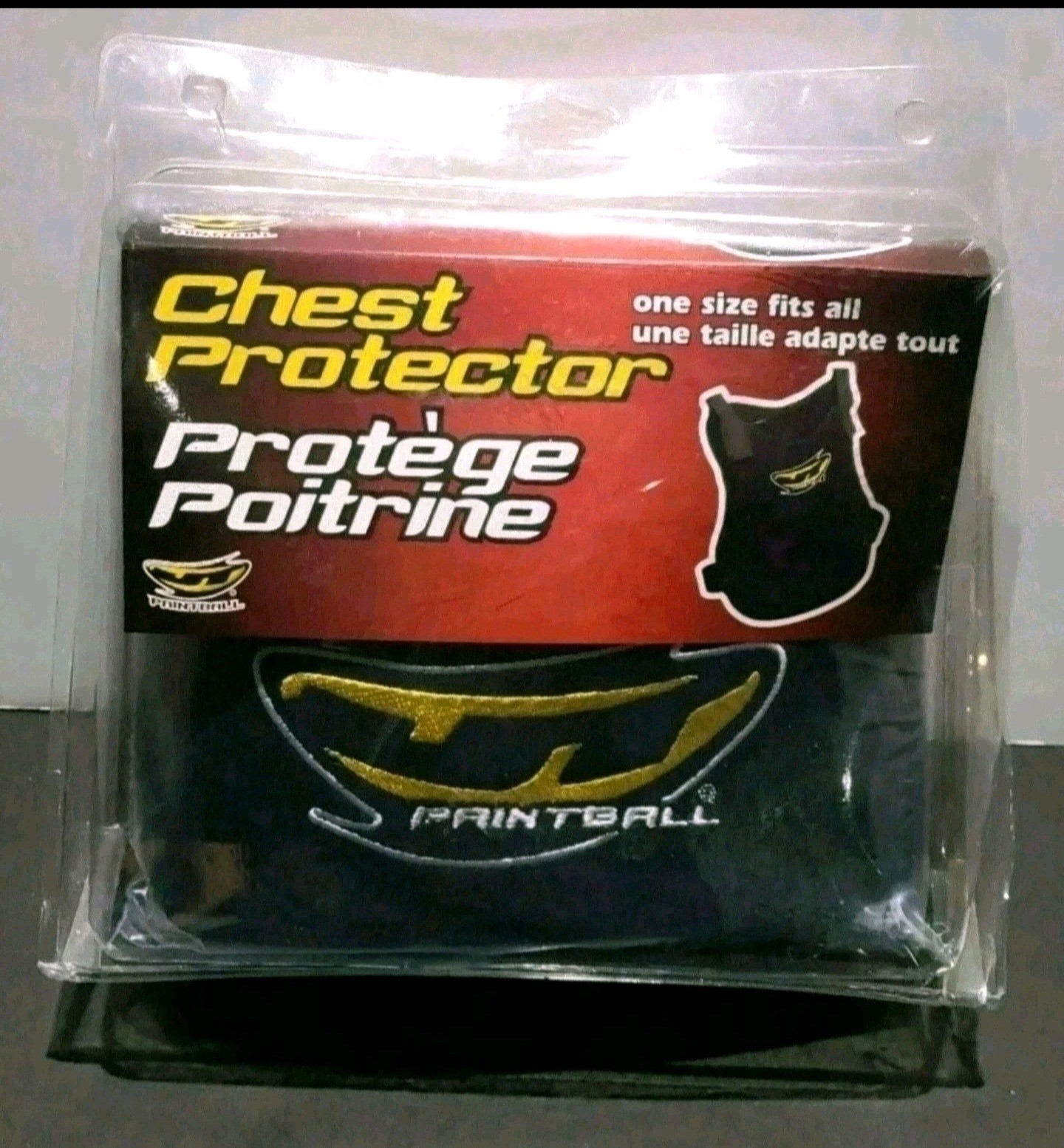JT Paintball Padded Vest Chest Protector Black Adult One Size Paint Ball New