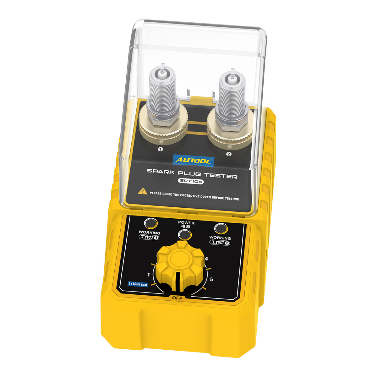 Spark Plug Tester Car Engine Ignition Plug Analyzer Adjustable Test Hole Height