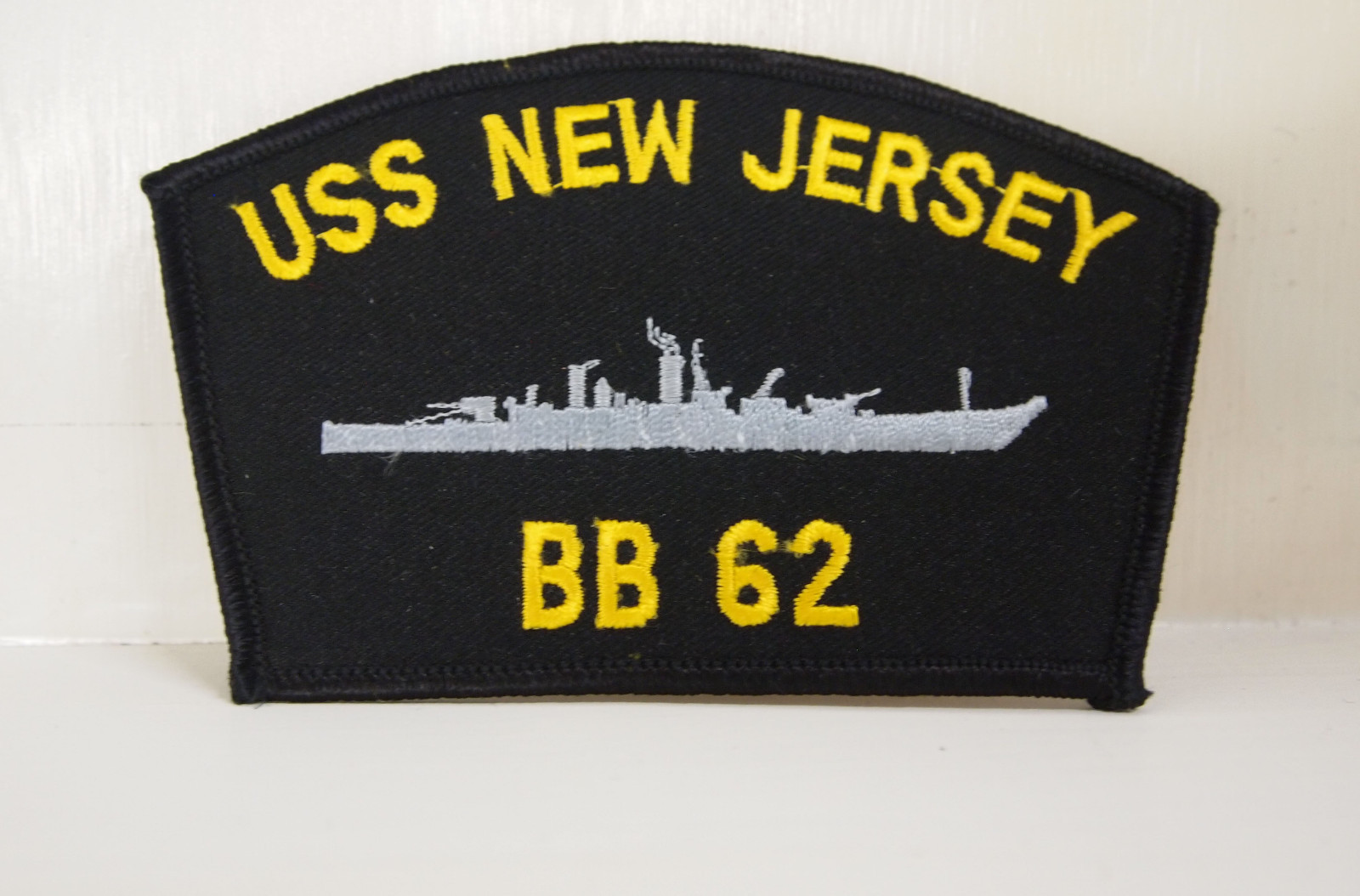 USS New Jersey BB 62 with ship design patch patches USN US Navy USA NEW