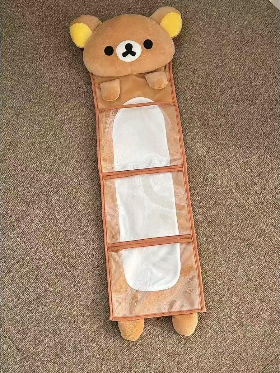 Kawaii Bear Wall Hanging Storage Bag Large Capacity Cartoon Door Organizer