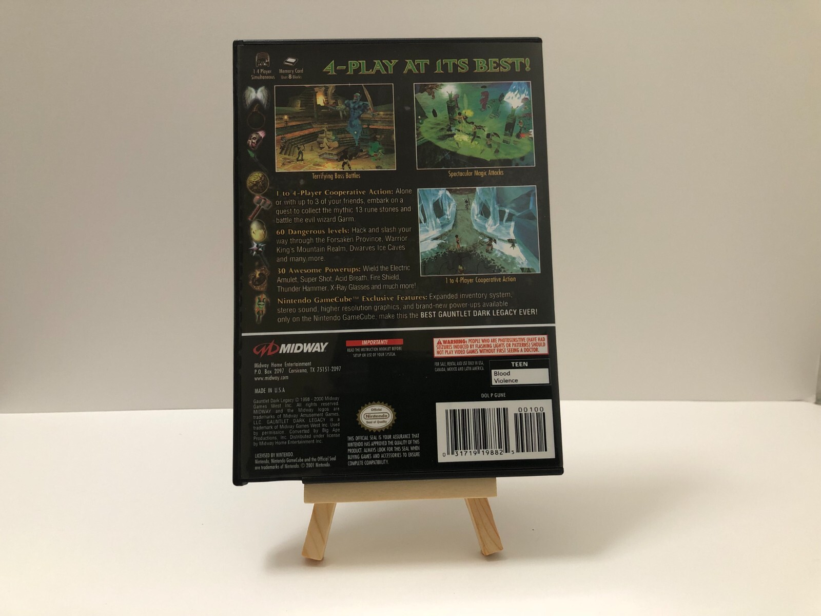 Replacement GameCube Case for Gauntlet: Dark Legacy