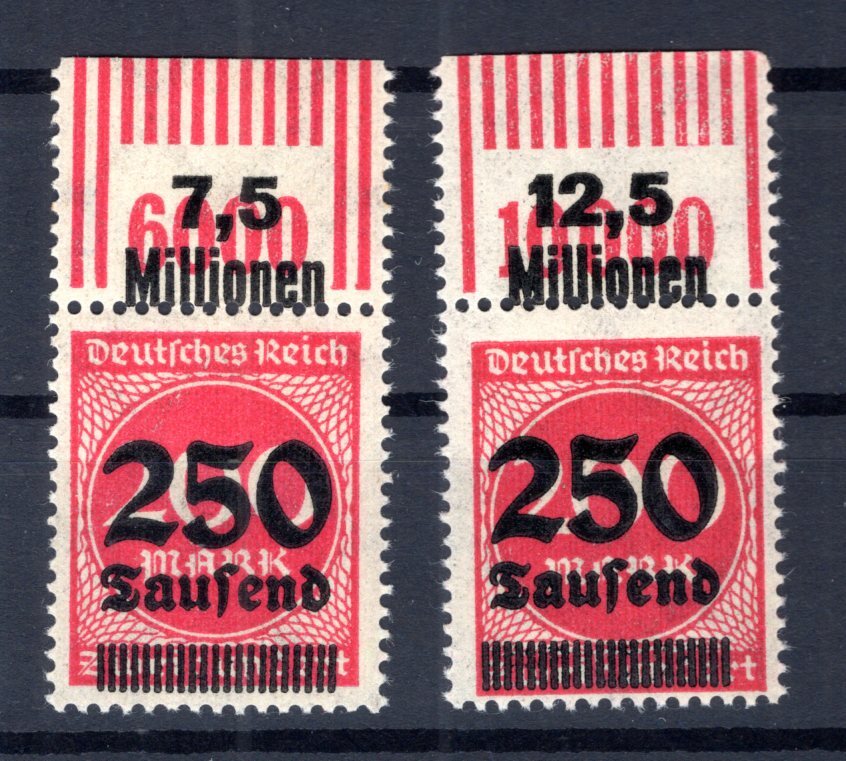 Dr-Infla 292 OPD Lz Both Upper Edges ** MNH Mint Never Hinged 37EUR (B6986