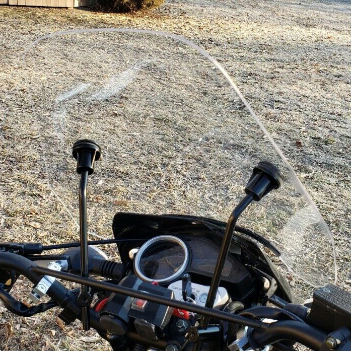 Windshield for Motorcycle Sportster Softail Dyna Glide Suzuki 7/8" 1" S-06C
