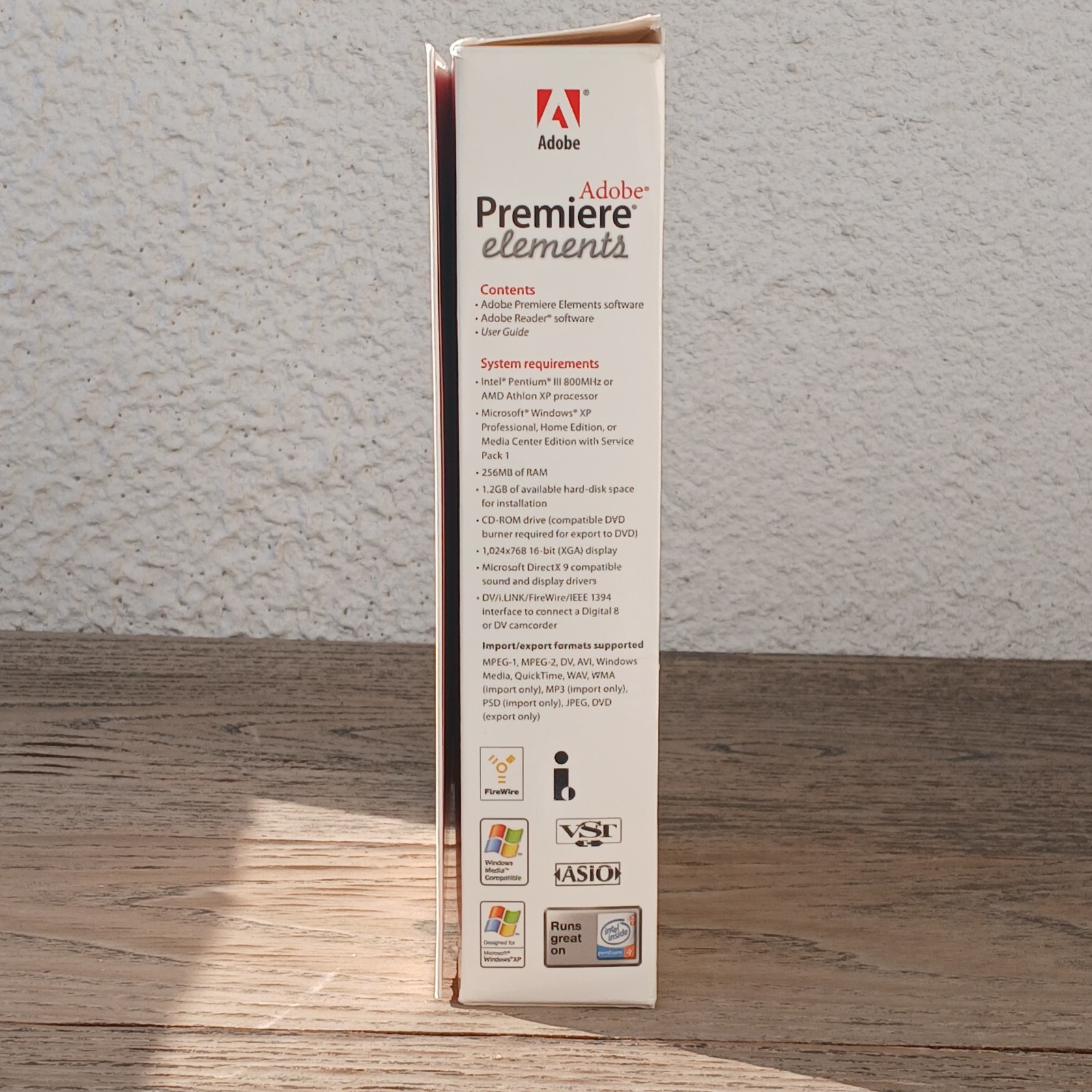Adobe Premiere Elements for Windows XP PC CD-ROM Video Editing Software
