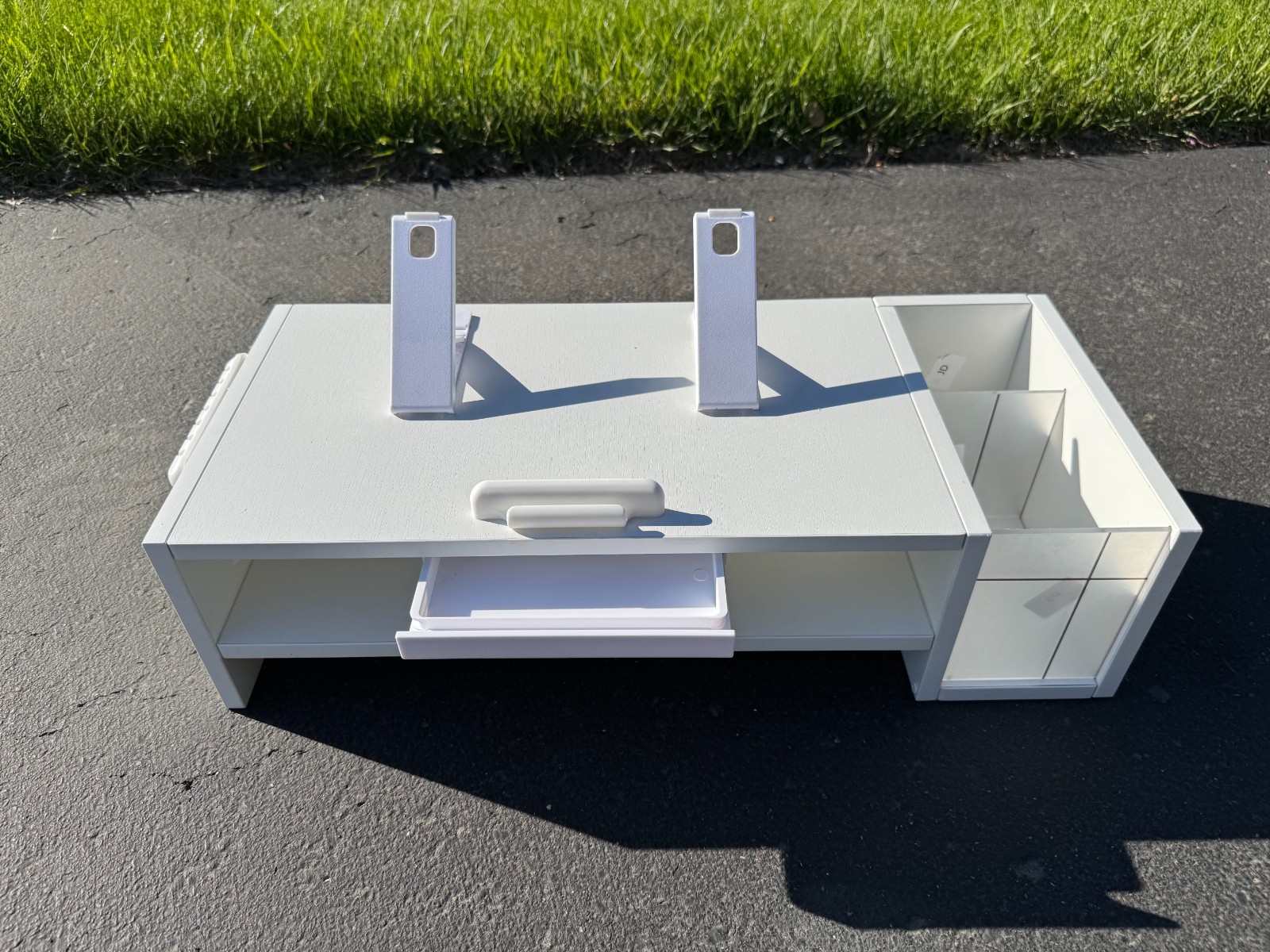Adjustable Wood Laptop Stand & Desk Organizer