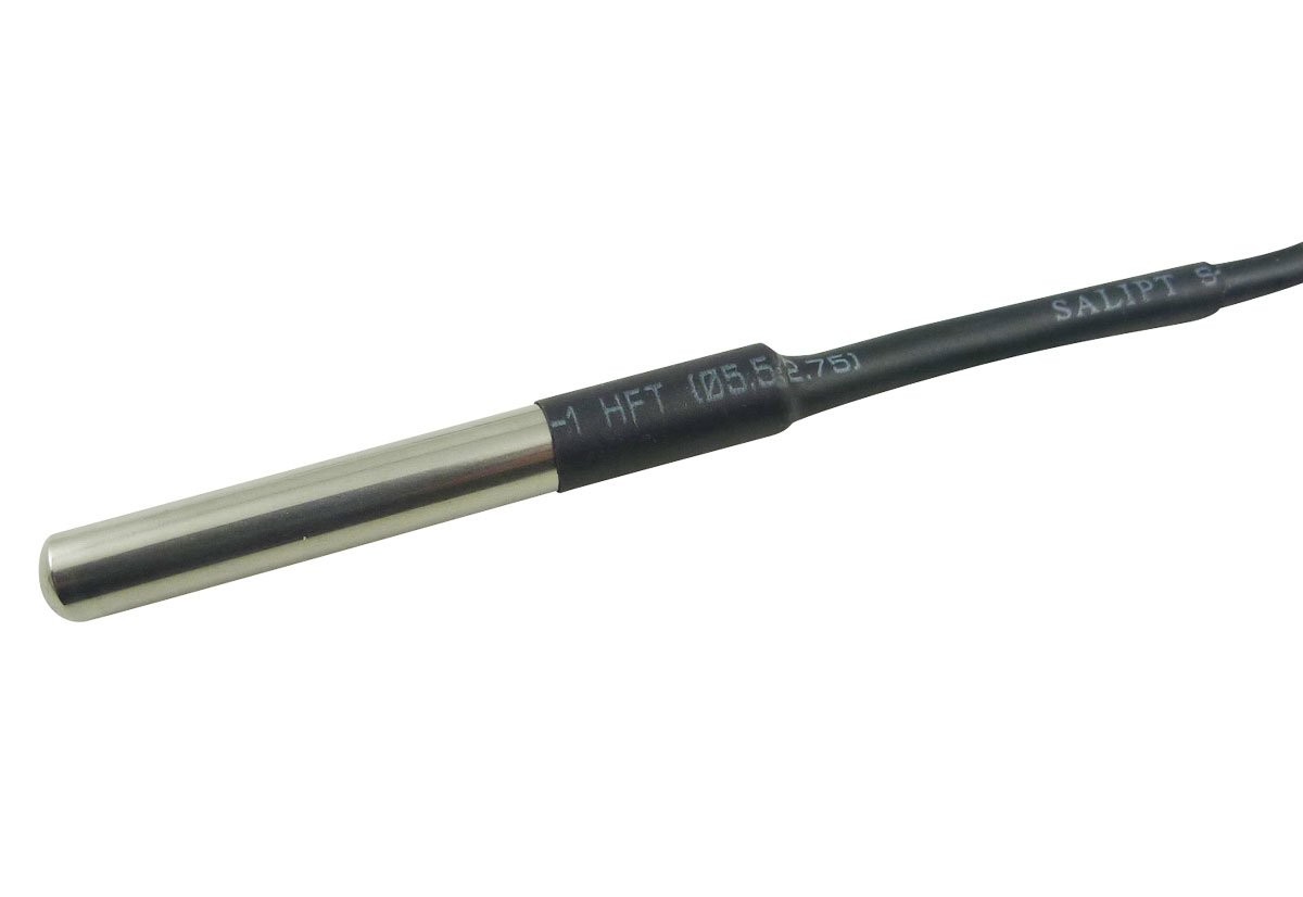 2 PCS DS18B20 Waterproof Stainless Temperature Sensor Probe 6x50mm 5M/16.3Ft