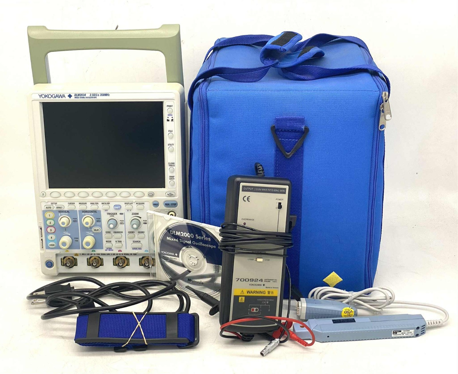 YOKOGAWA DLM2034 Mixed Signal Digital Oscilloscope Set w/ 701929 PCB050 & 700924