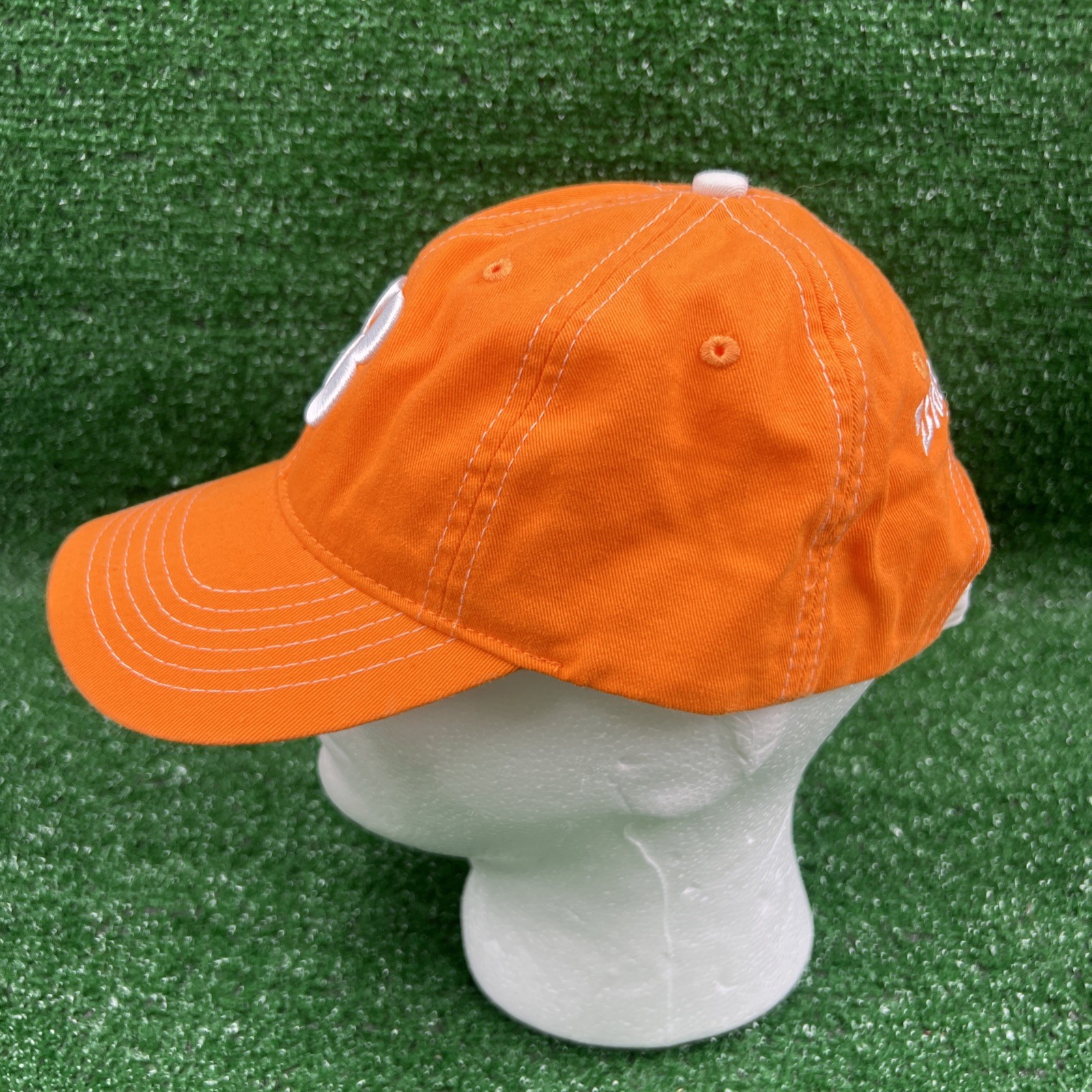 Bridgestone Golf Orange White Adjustable Baseball Hat Cap Embroidered Logo