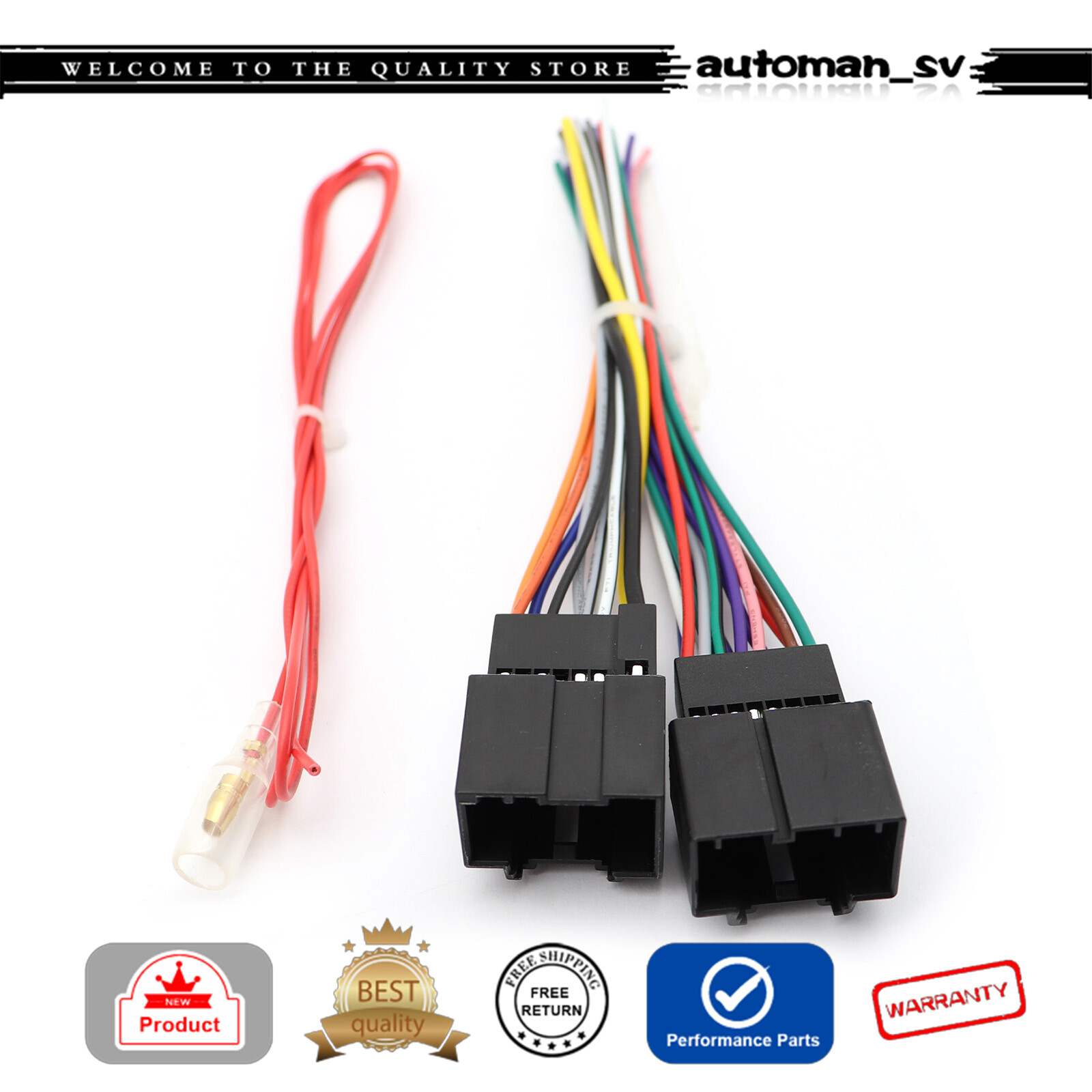 Aftermarket Car Stereo Radio Wiring Harness Adapter fit for 07-14 Cadillac Chevy