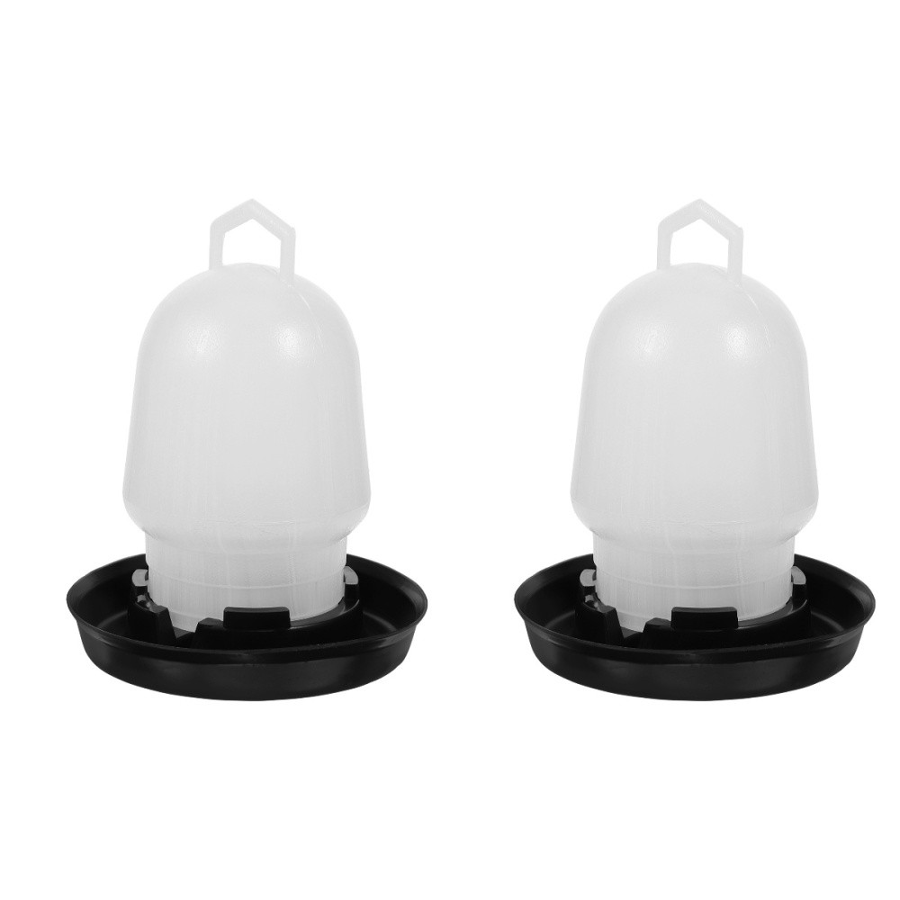 2PCS Chicken Water Feeder Drinker Fountains Waterer and Poultry Automatic
