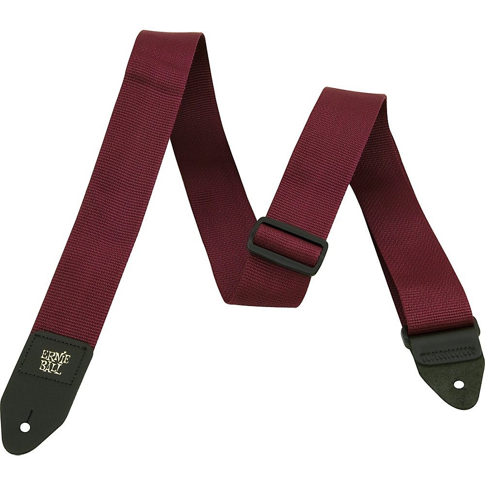 Ernie Ball 2" Poly Pro Strap Burgundy