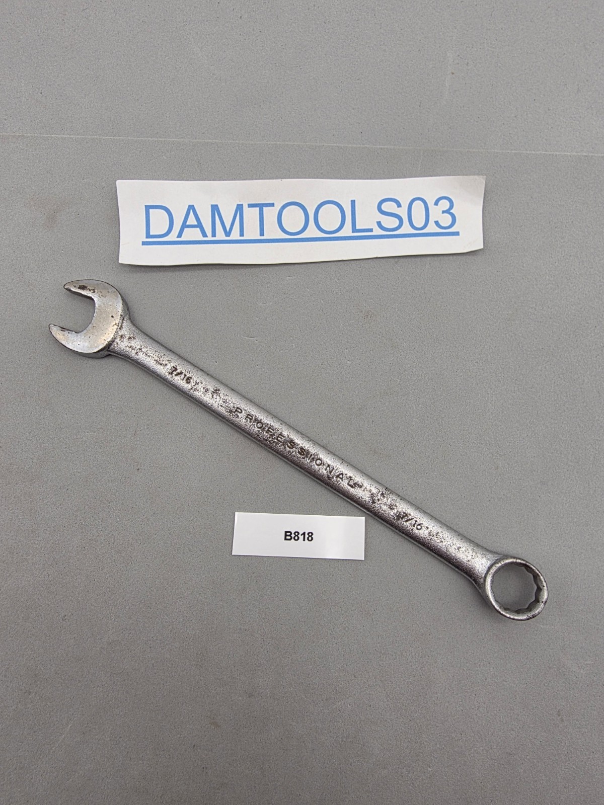 Proto Professional Tools 7/16" Combo Wrench 1214 USA