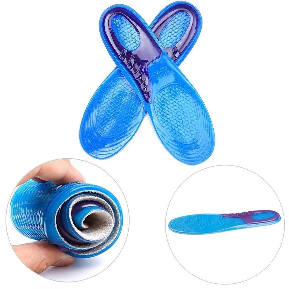 Size 4-8 Ladies Women's Silicone Insoles Cushion Foot Pads Sports Shoe Inserts