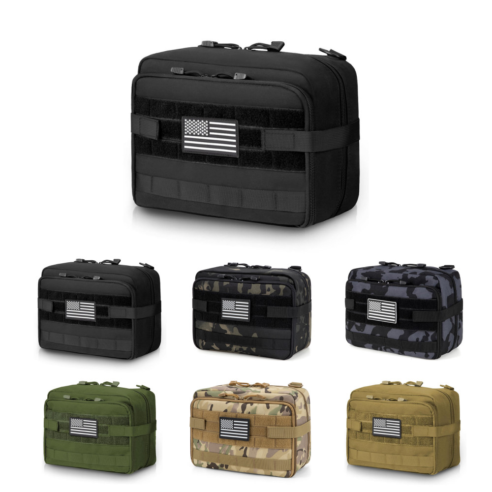 Jueachy Tactical Molle Military EDC Utility Tool Bag Medical First Aid Pouch