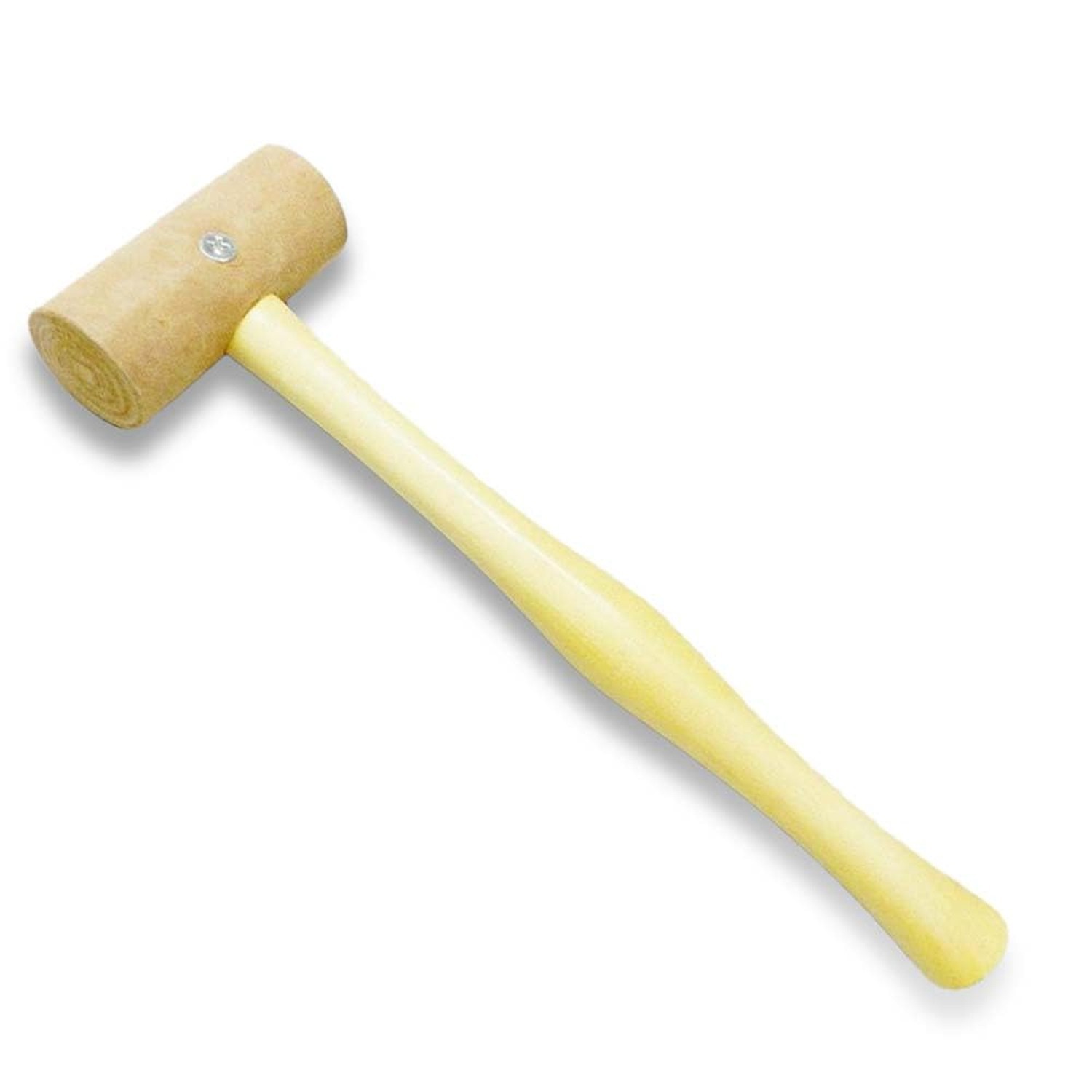 Natural Rawhide Mallet Tool, Professional Rawhide Leather Hammer Mallet for R...