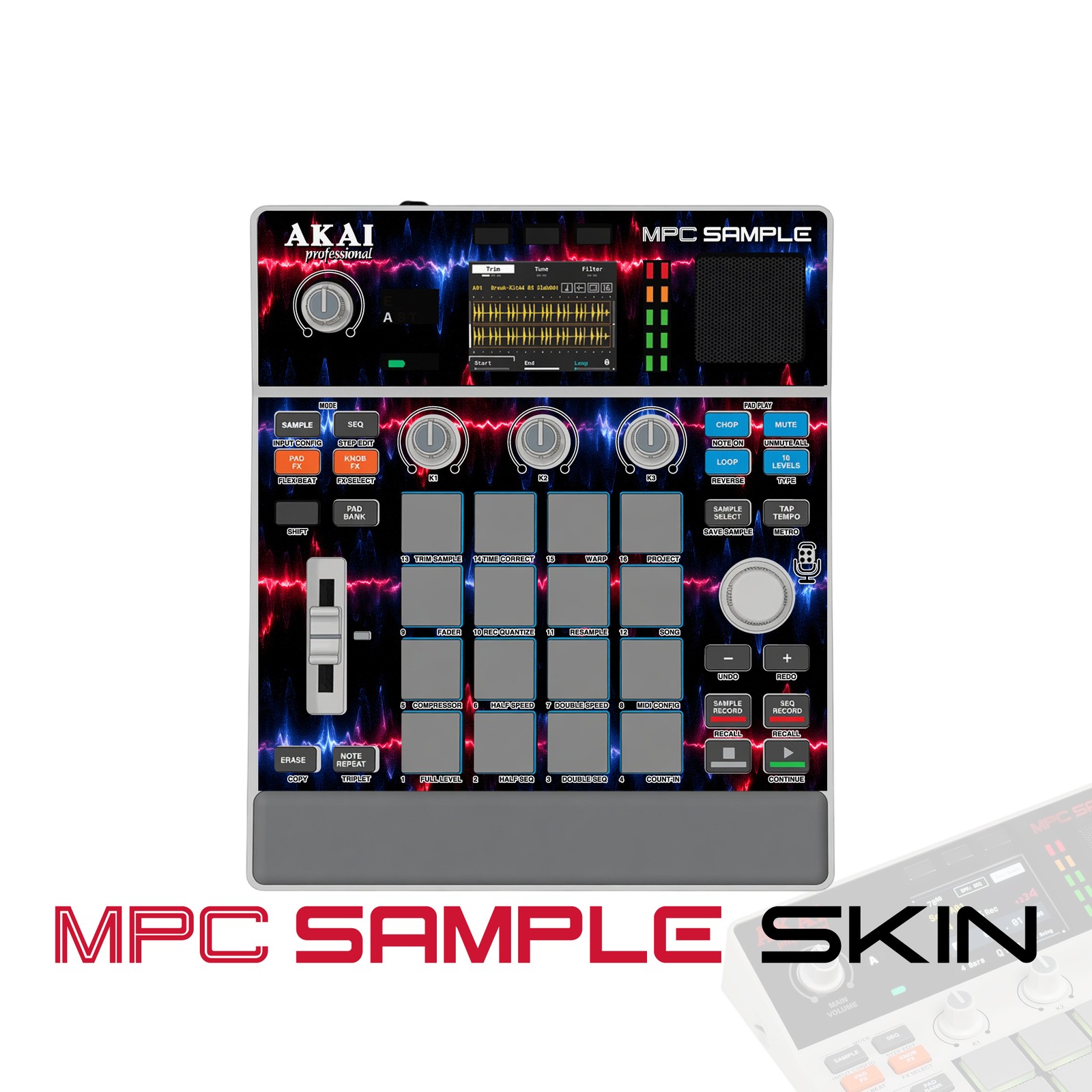 Akai MPC Sample Skin / Electric Pulse Line