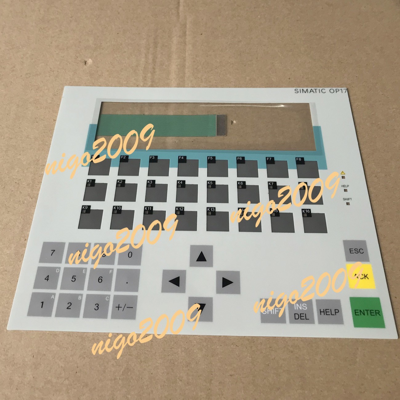 Membrane Plastic Cover for SIMATIC Operator Panel OP17-DP12 6AV3617-1JC30-0AX0