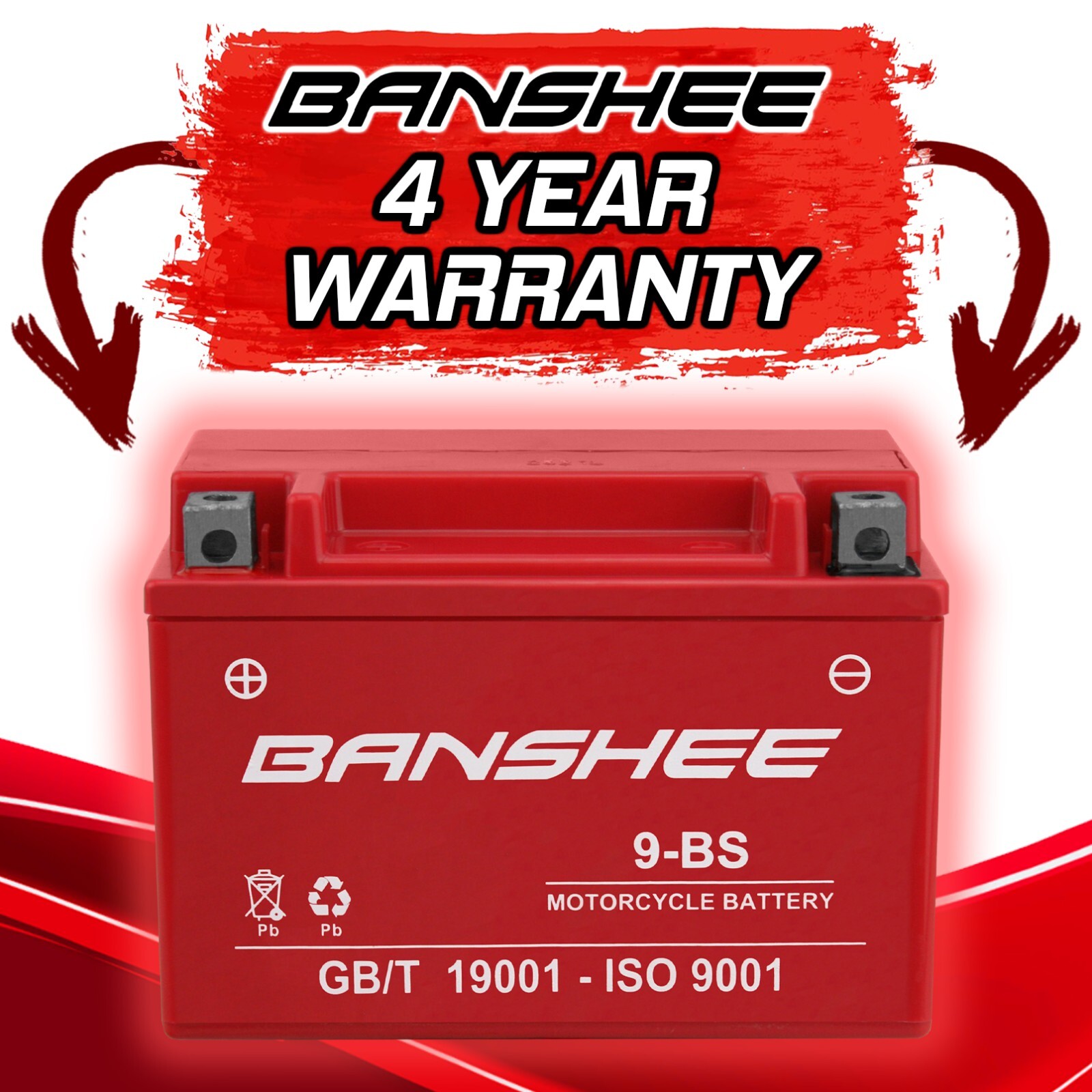 Banshee YTX9-BS  Battery Compatible with Honda XR650L 2001 to 2009