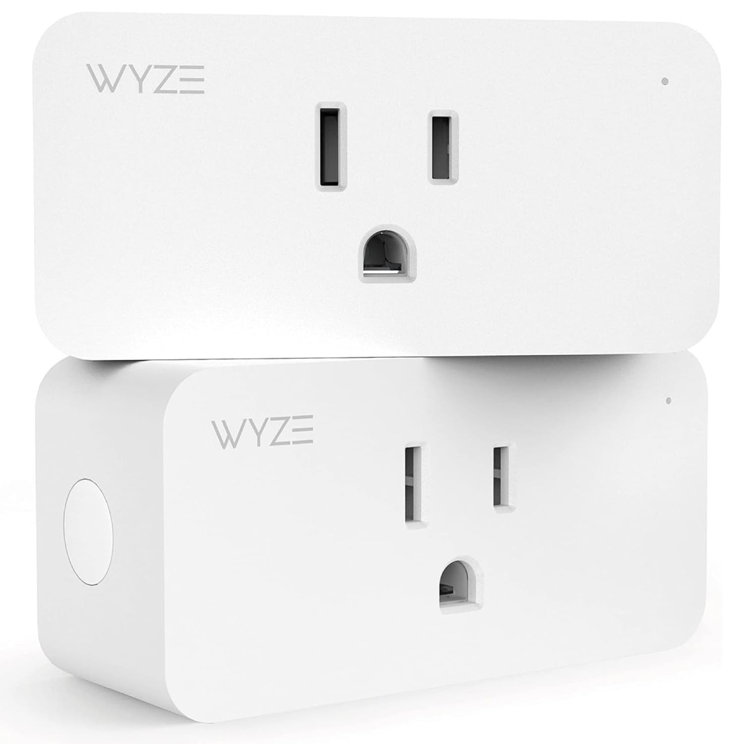 Wyze Smart Plug 2.4Ghz Wi-Fi Outlet, Certified for Humans, 2-Pack | Smart Voice