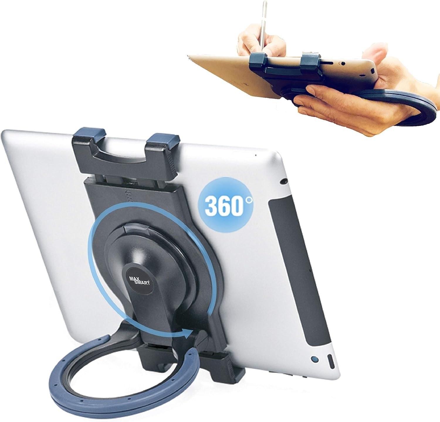 Tablet Grip Holder & Adjustable Stand for Drawing, Reading & Working