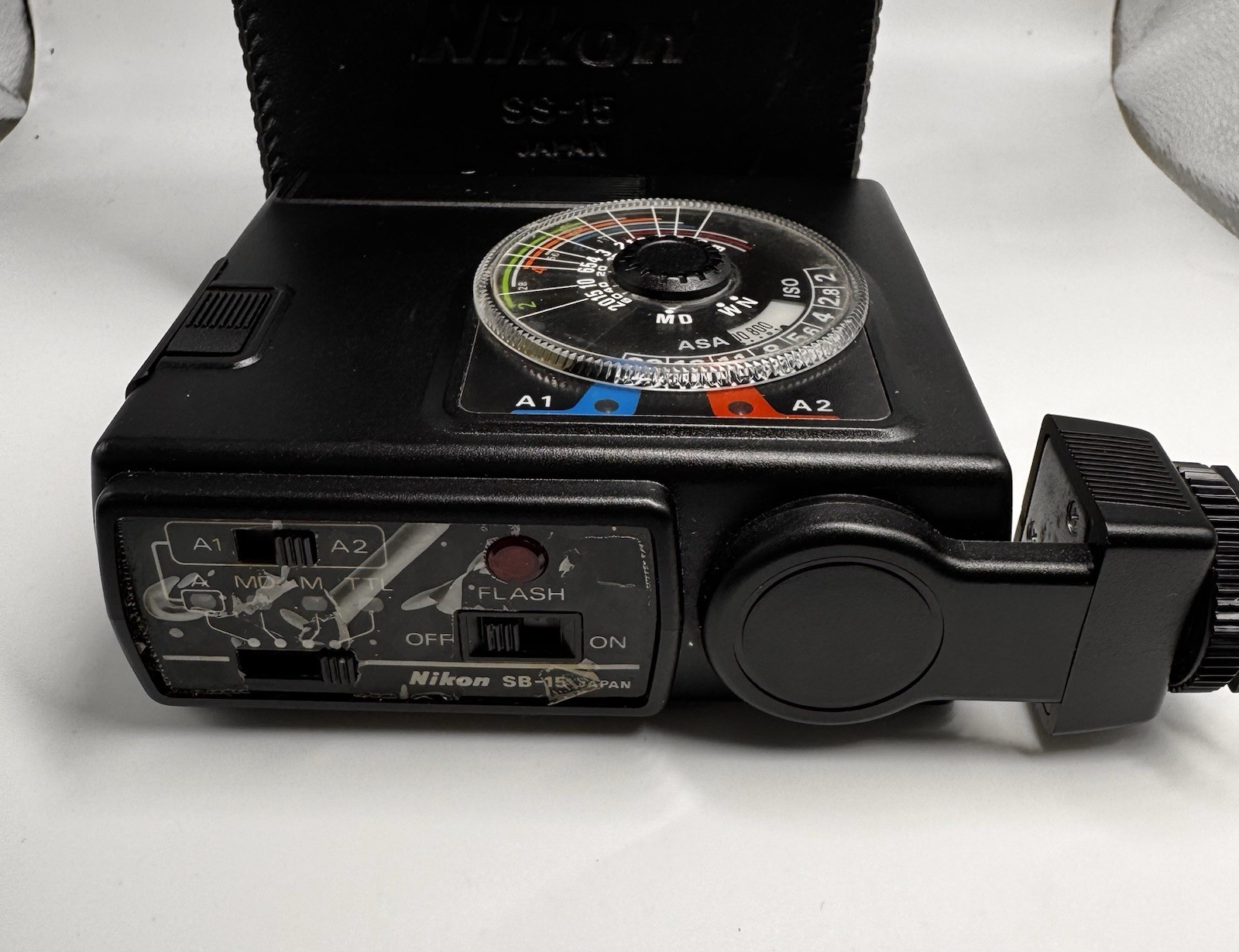 Vintage Nikon Speedlight SB-15 Shoe Mount Flash – TTL, Manual, A1/A2 Modes
