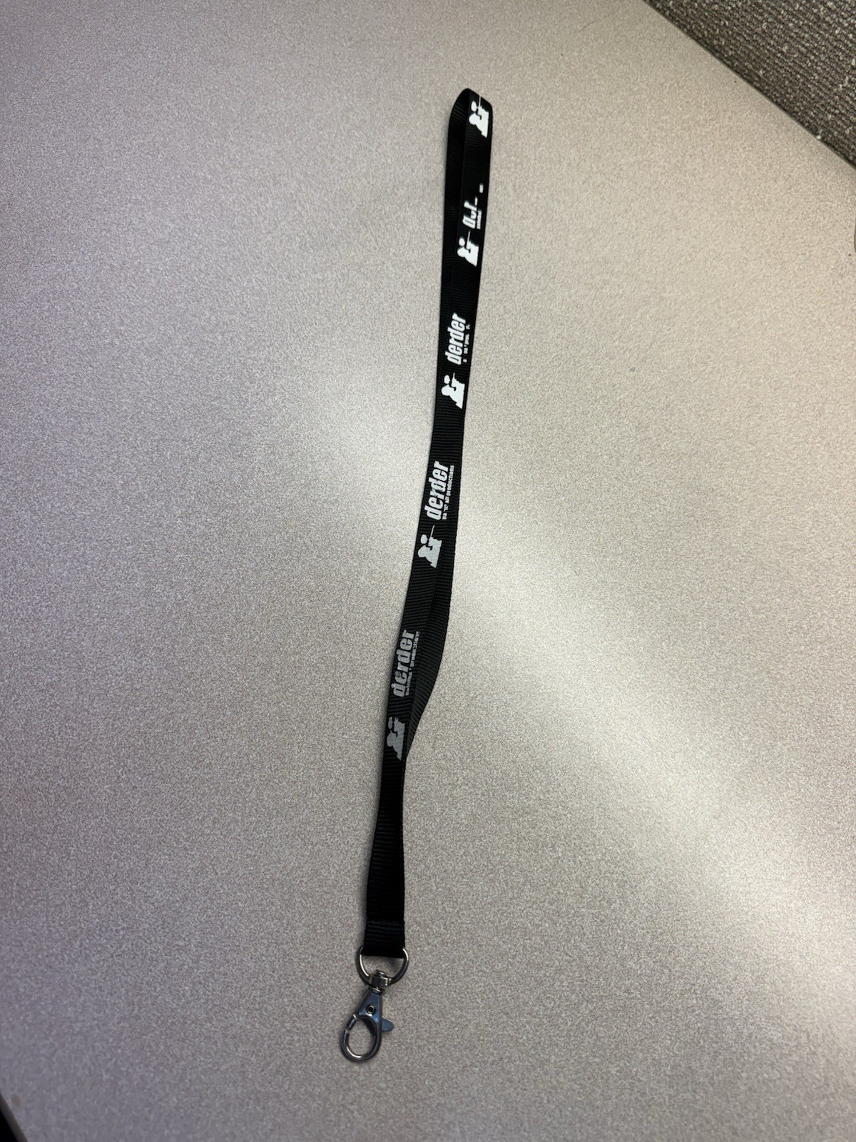 derder Paintball Lanyard Keychain - BLACK