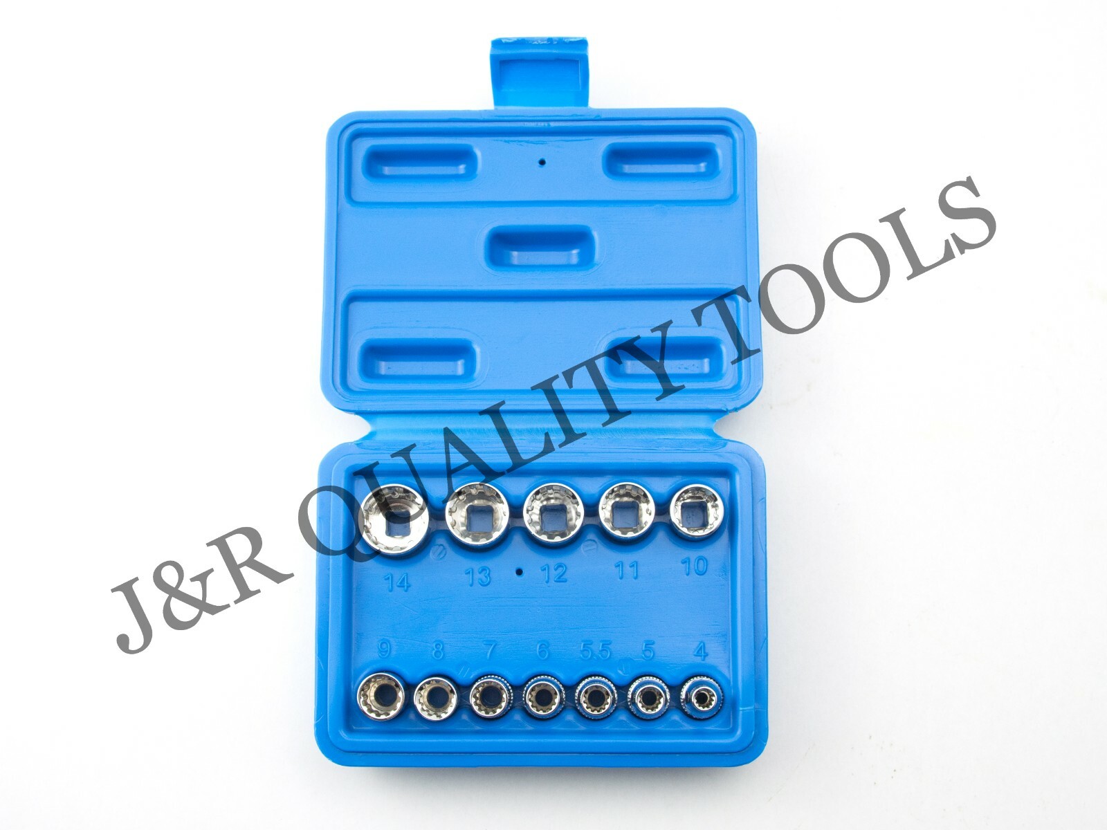 VCT 12 PCS 1/4" DR. PENTA-METRIC SOCKET SPLINE SET