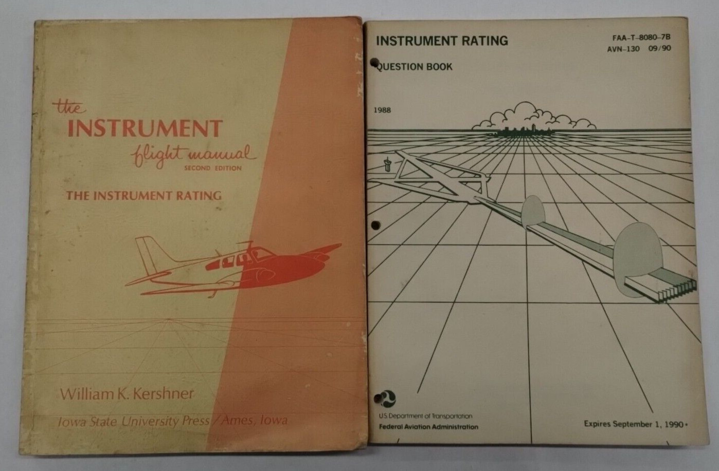 2-Books The Instrument Flight Manual & Instrument Rating Question Book-Originals
