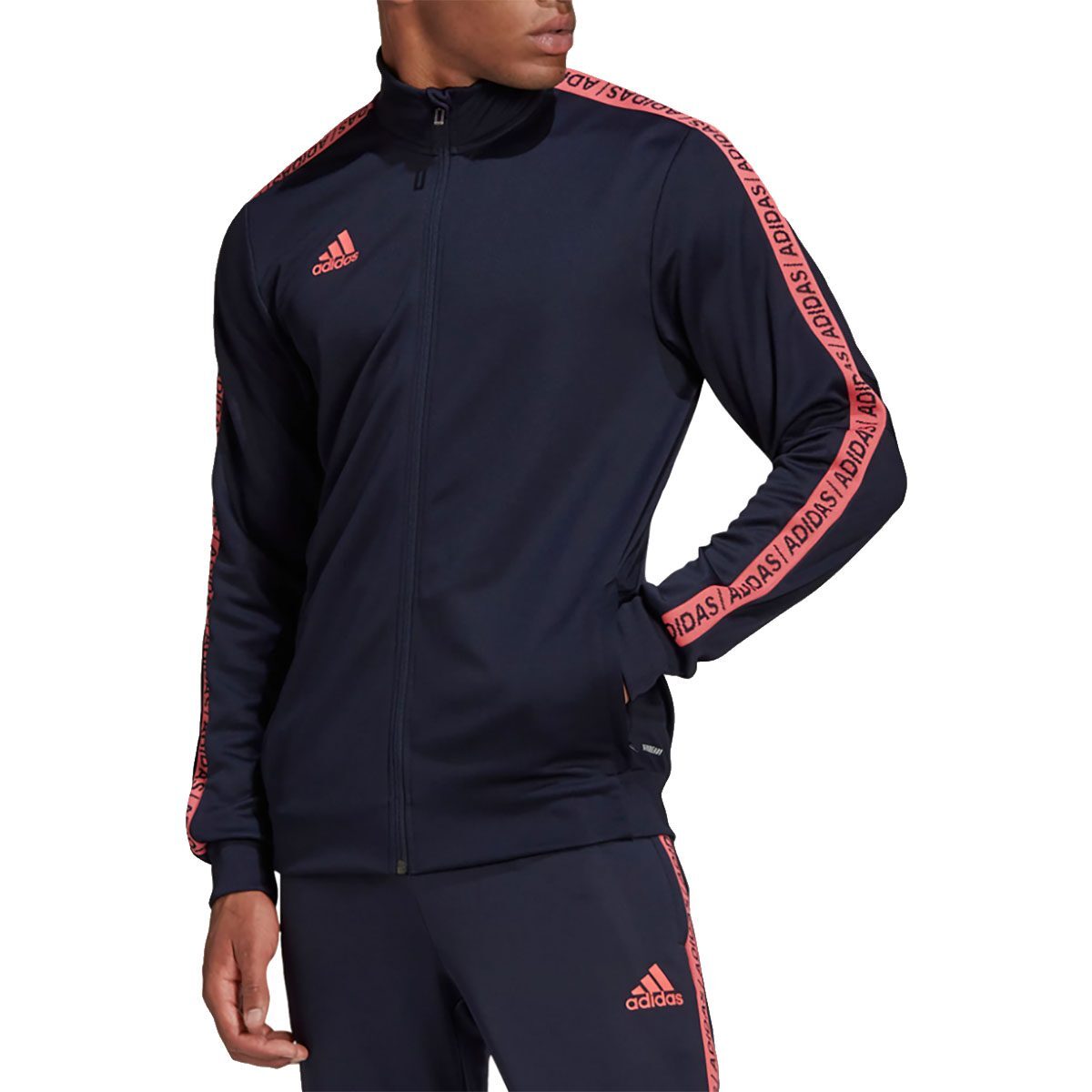 Adidas Men's Tiro 19 Legend Ink/Pink Track Jacket GH6851