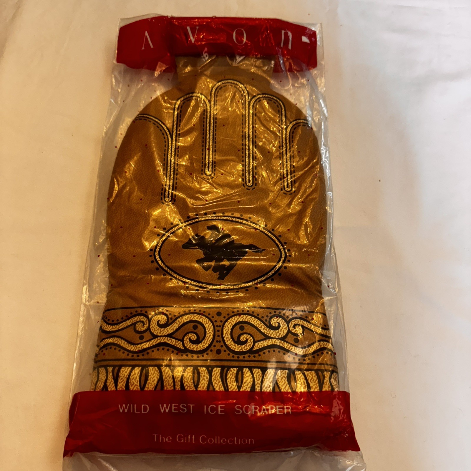 Vintage AVON Gift Collection Wild West Windshield Ice Scraper Mitt Glove Cowboy
