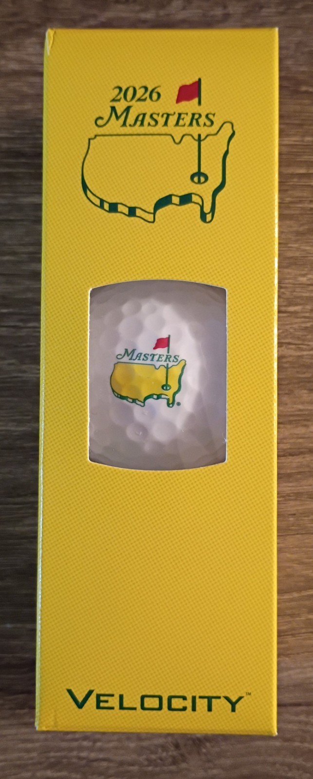 2026 Masters Tournament  Titleist Velocity Golf Balls Three (3) Pack One Sleeve
