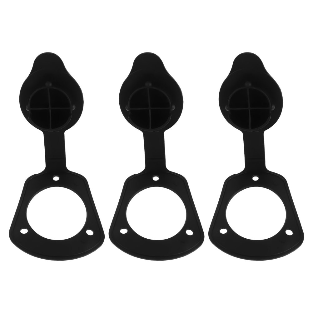 3pcs Boat Fishing Rod Holder Cap And Gasket Cover 8mm/0.31'' Hole Flush Mount