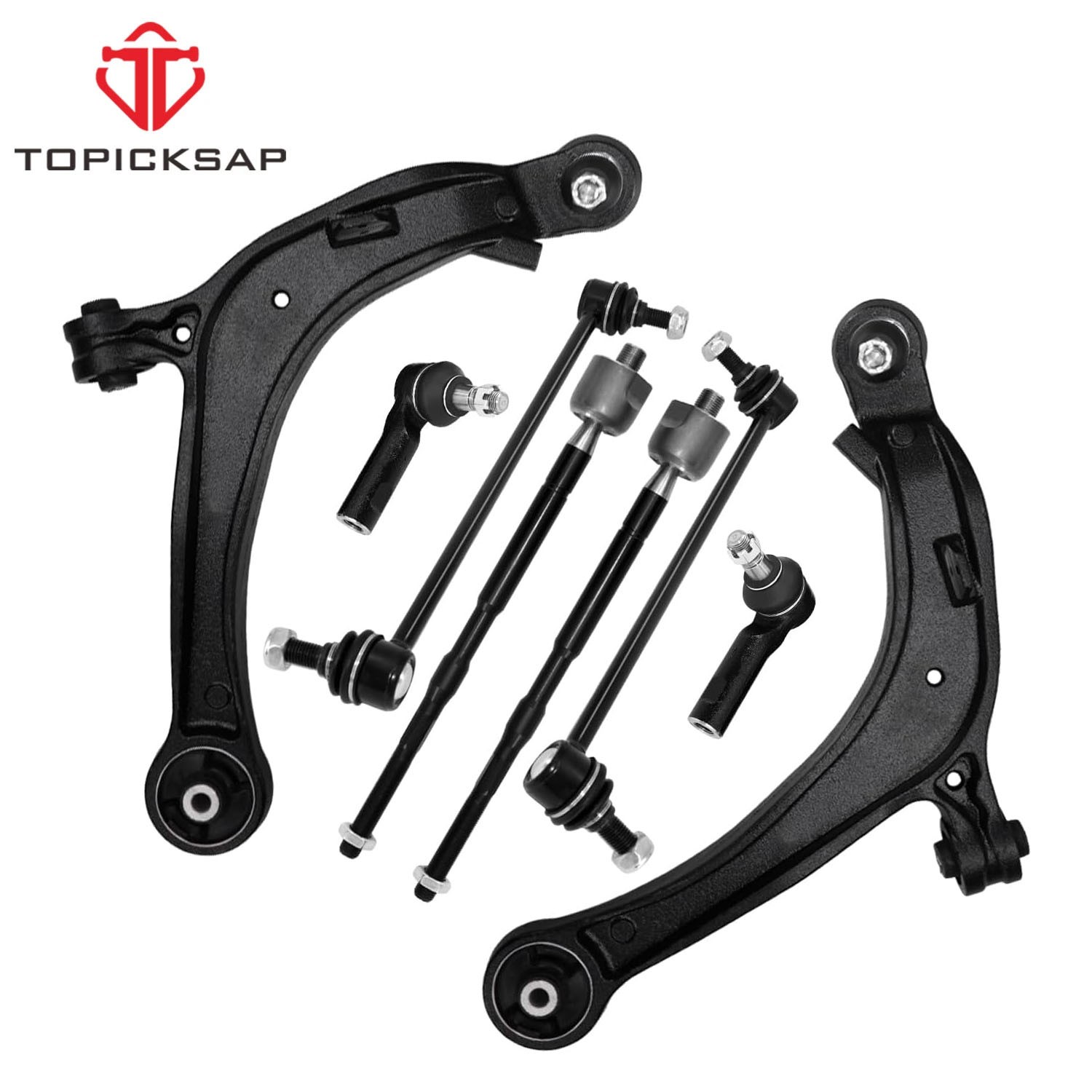 Front Lower Control Arm Ball Joint Tie Rod Sway Bar For 2011- 2017 Honda Odyssey