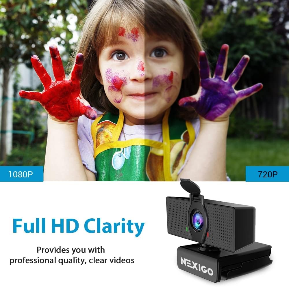 NexiGo N60 1080P Webcam with Microphone