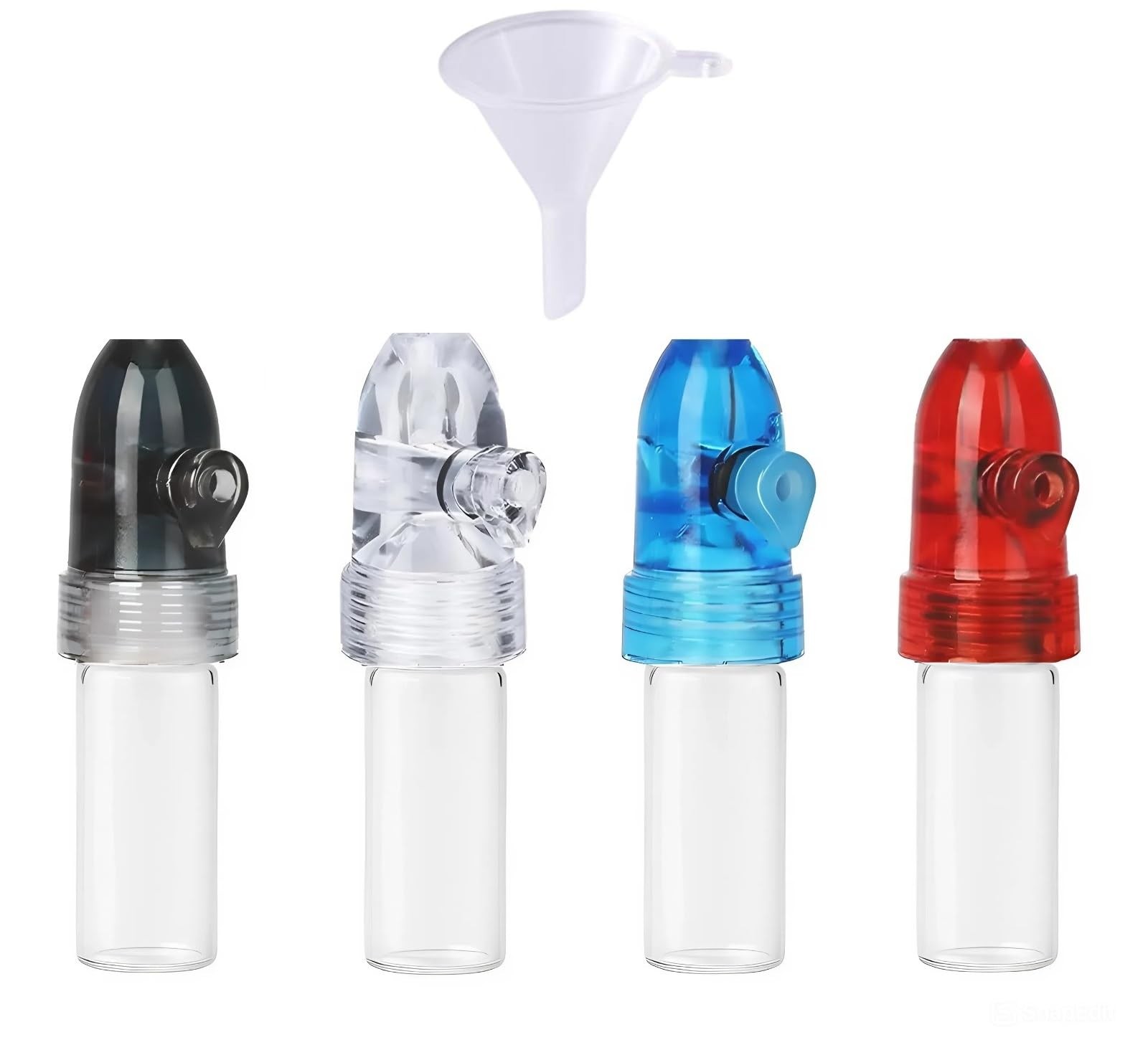 -Portable Glass Decorative Bottle Kitchen Spice Dispenser Portable Leak-Proof...