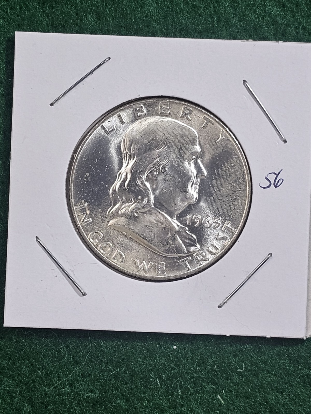 1963 D Franklin Half Dollar BU Beautiful Coin Great For Your Collection