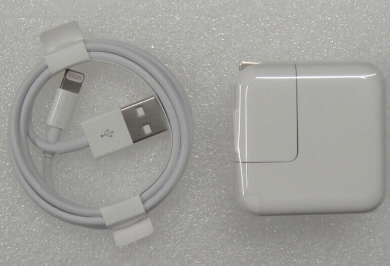New Genuine Apple 12W USB Power Adapter - White A1401 MD836LL/A with Cable