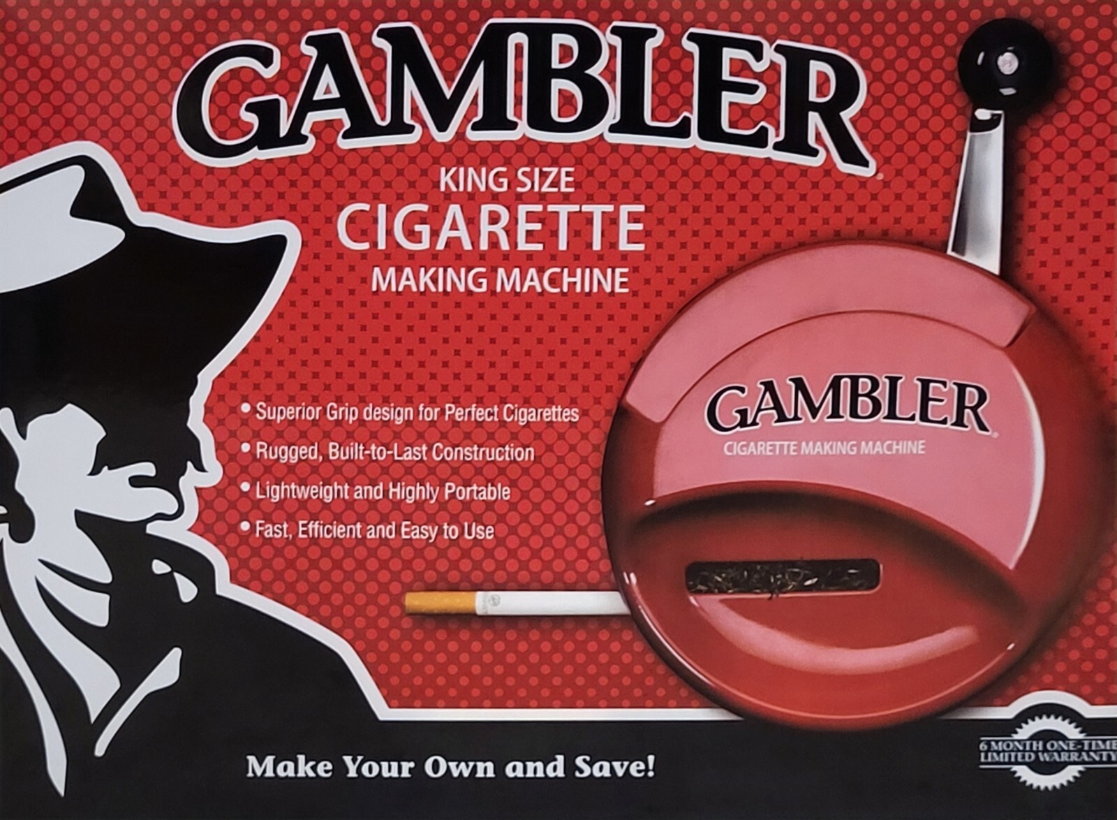 Gambler King Size Cigarette Making Machine