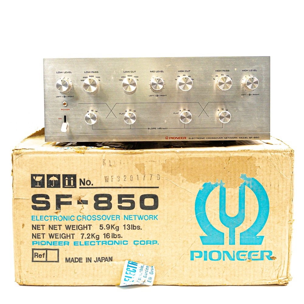 Pioneer SF-850 3-Way Active Channel Divider Crossover w/ Original Box
