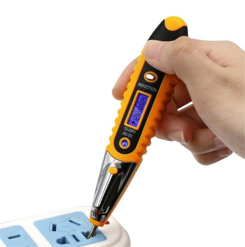 Voltage Electric Tester Volt Detector Test Pen AC DC Non-Contact Sensor 12-1000V