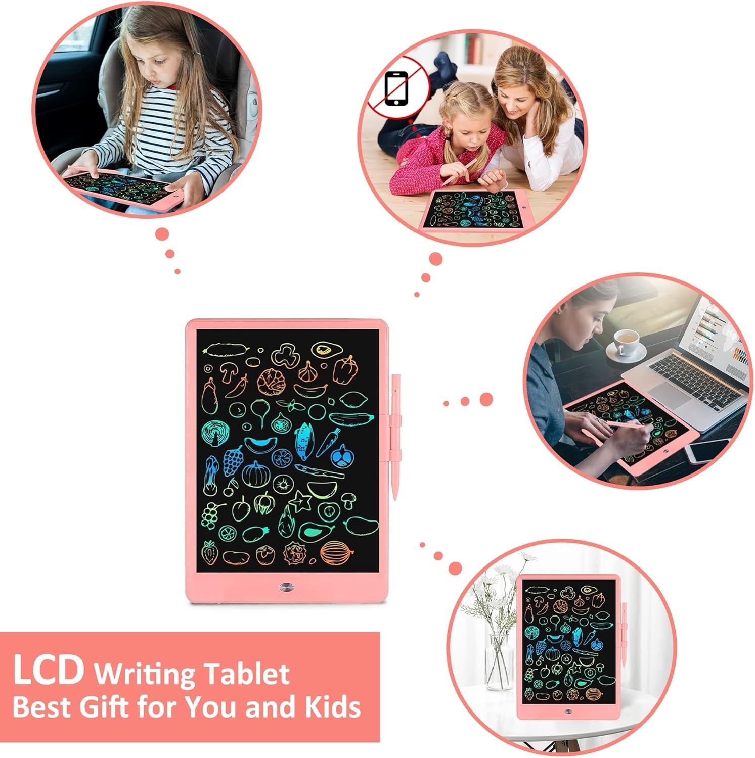 10 Inch LCD Writing Tablet for 3-8 Year Olds - Electronic Drawing Pad and Doodle