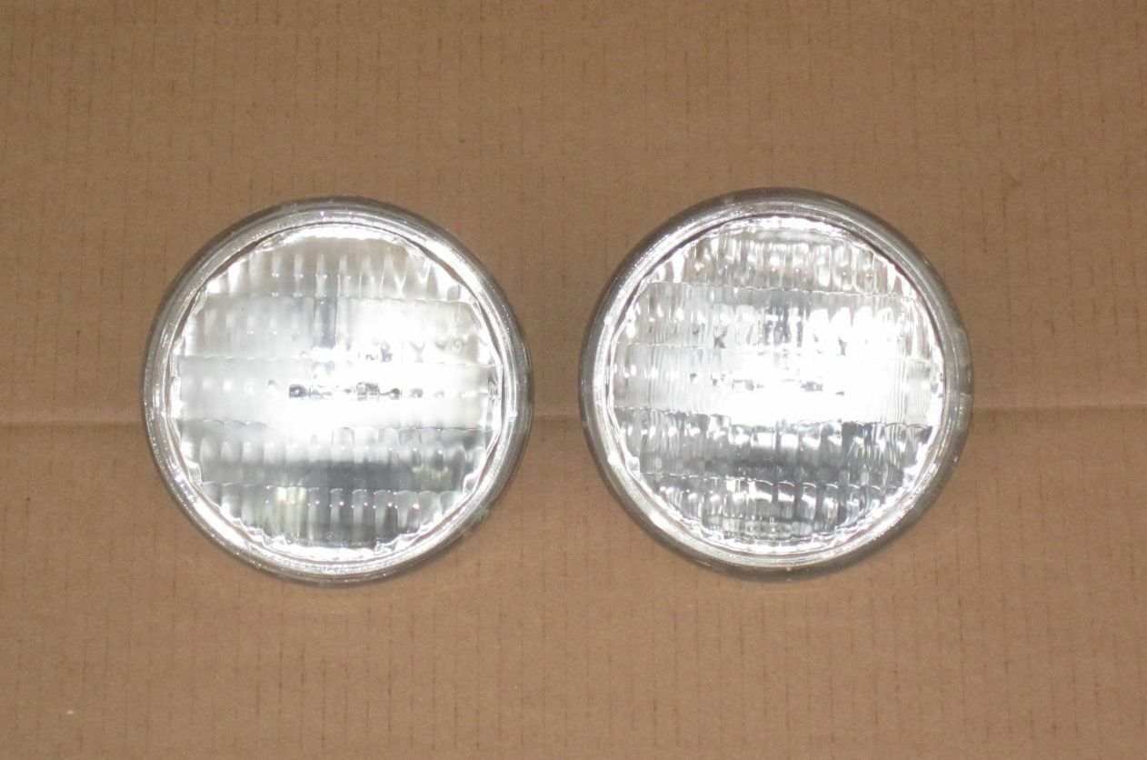 2 SEALED BEAM TRACTOR HEADLIGHTS AUTO BULB LIGHTS 35W 12V 4.5" REPLACES GE 4411
