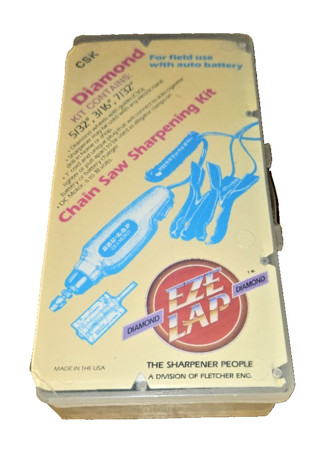 Eze-Lap Diamond Chain Saw Sharpening Kit Motorized 12-Volt Home/Shop/Field Use