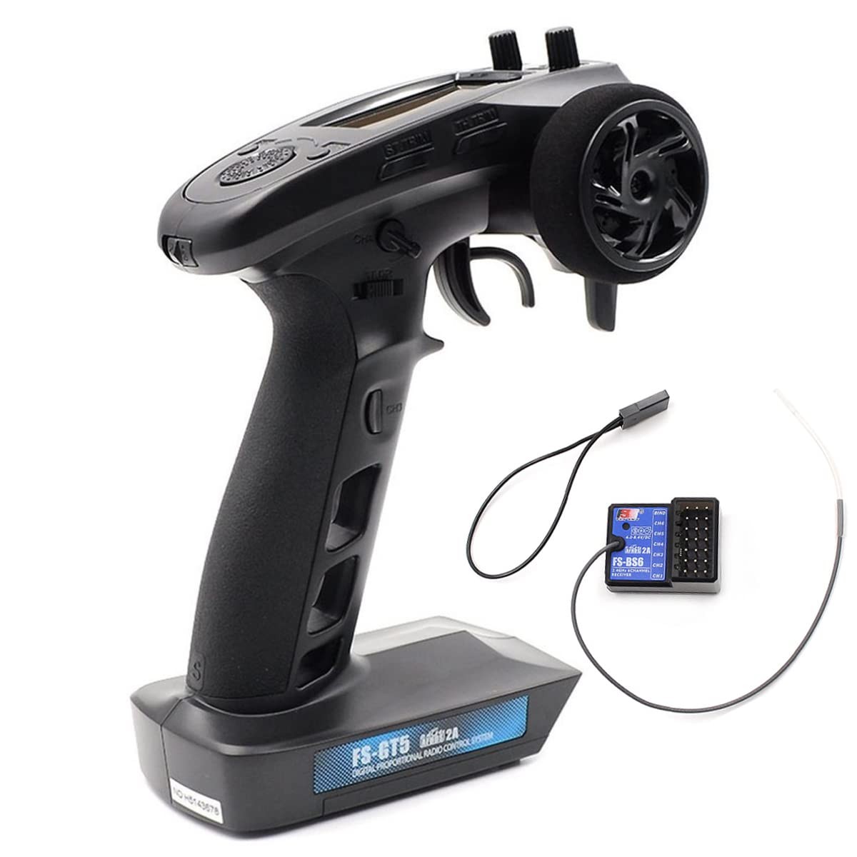 FS-GT5 6 Channels RC Transmitter with FS-BS6 Gyro Receiver Fly 2.4G Sky Radio...