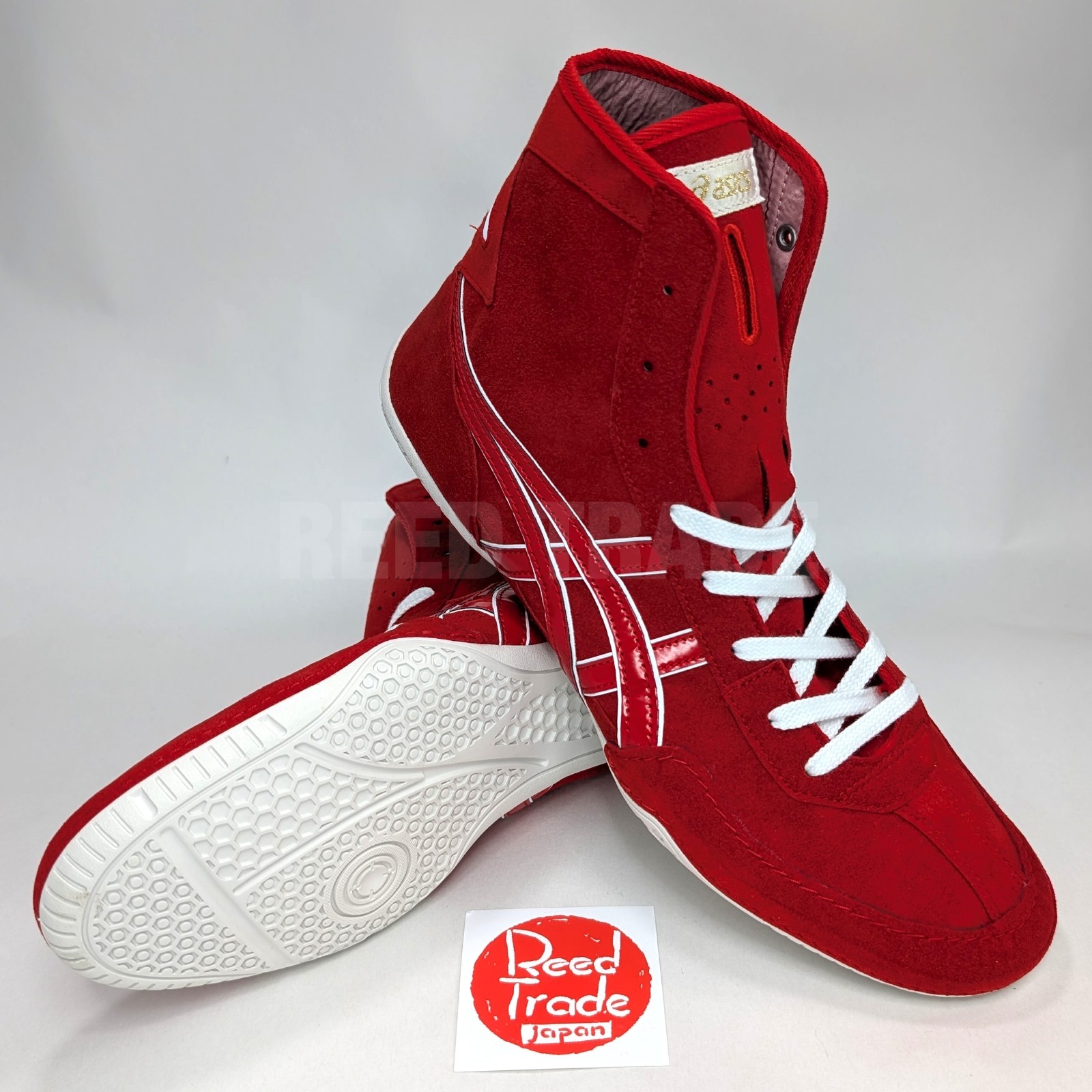 ASICS Wrestling Shoes 1083A001 Red/Red(White) lace:White EX-EO(TWR900 Successor)