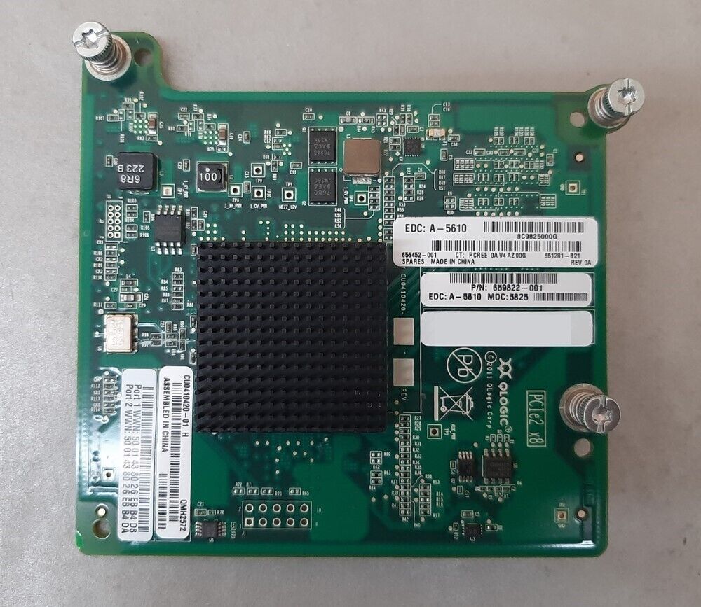 HP 659822-001 8GB QMH2572 PCIe Fibre Channel Host Bus Adapter (HBA)