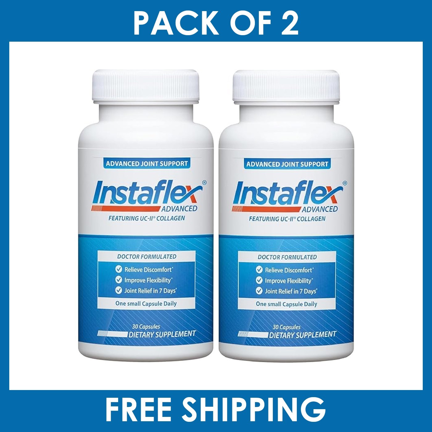 Pack of 2 - Instaflex Advanced Joint Support Doctor Formulated, 60 Capsules