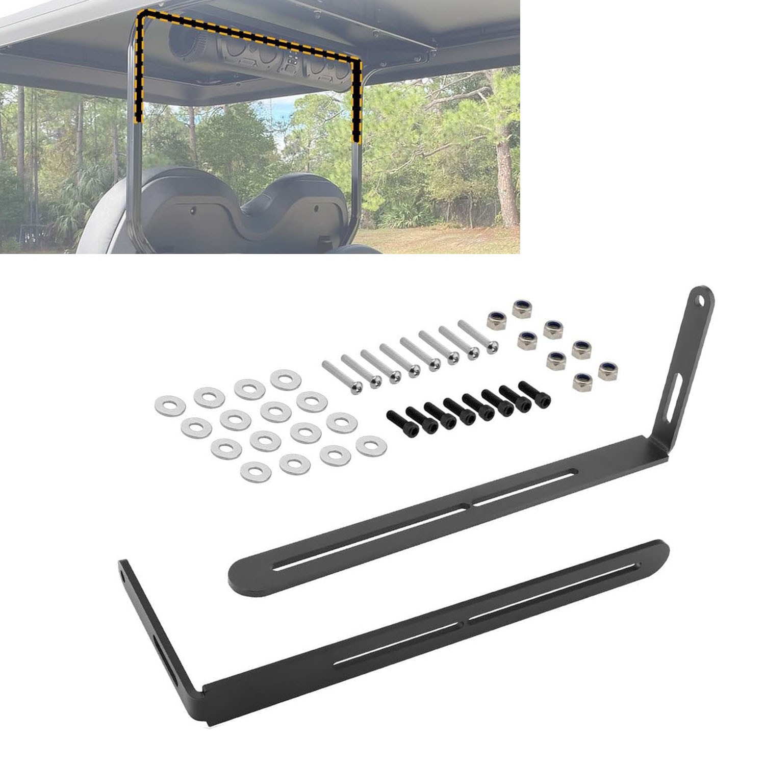 For Golf Cart SE18 SE18E SE26 SE28 SEB26 SEB28 Soundbars Mounting L-Bracket