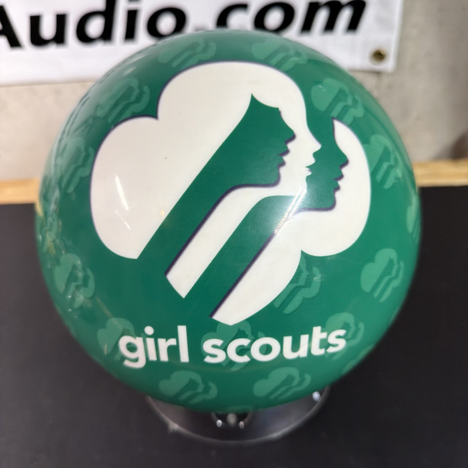 RARE! Girl Scouts 12lb Bowling Ball Viz-A-Ball On The Ball Law FAST USA SHIP Boy