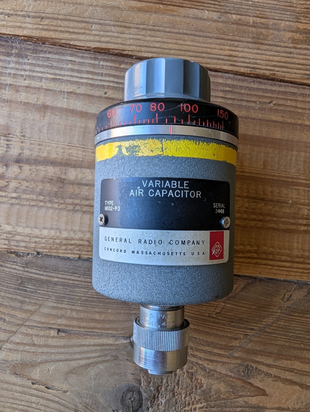 GENERAL RADIO COMPANY 1602-P3 (like 1607-P3) Variable Air Capacitor ~15-75pF